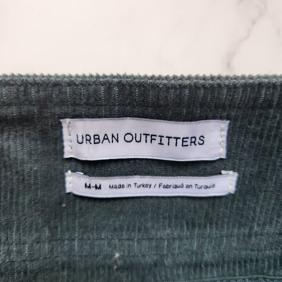 Urban Outfitters Harmony Green Corduroy Mini Skirt Preppy Goth Women's M - Picture 6 of 9